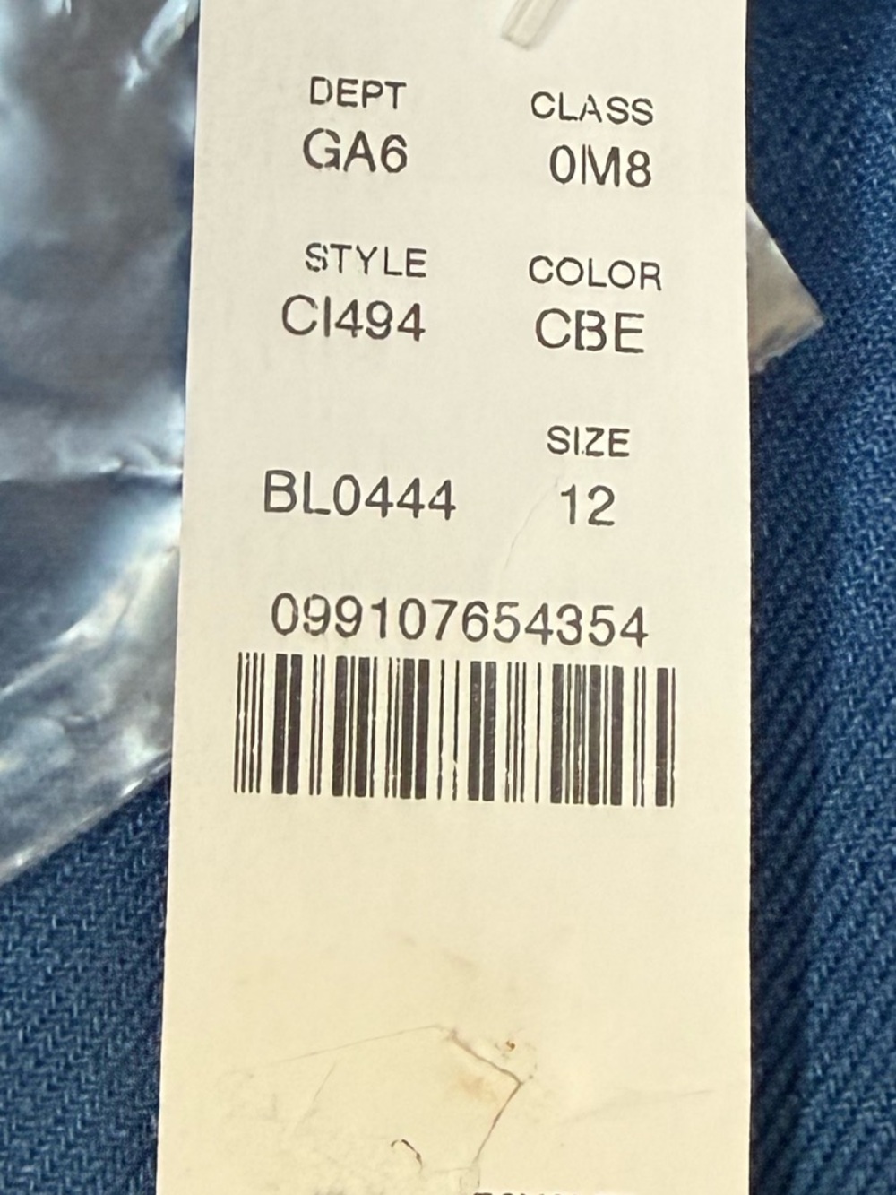 $128 J.CREW High Waisted Belted Linen Blend Pleated Shorts Blue Size 12 NWT - Picture 10 of 10